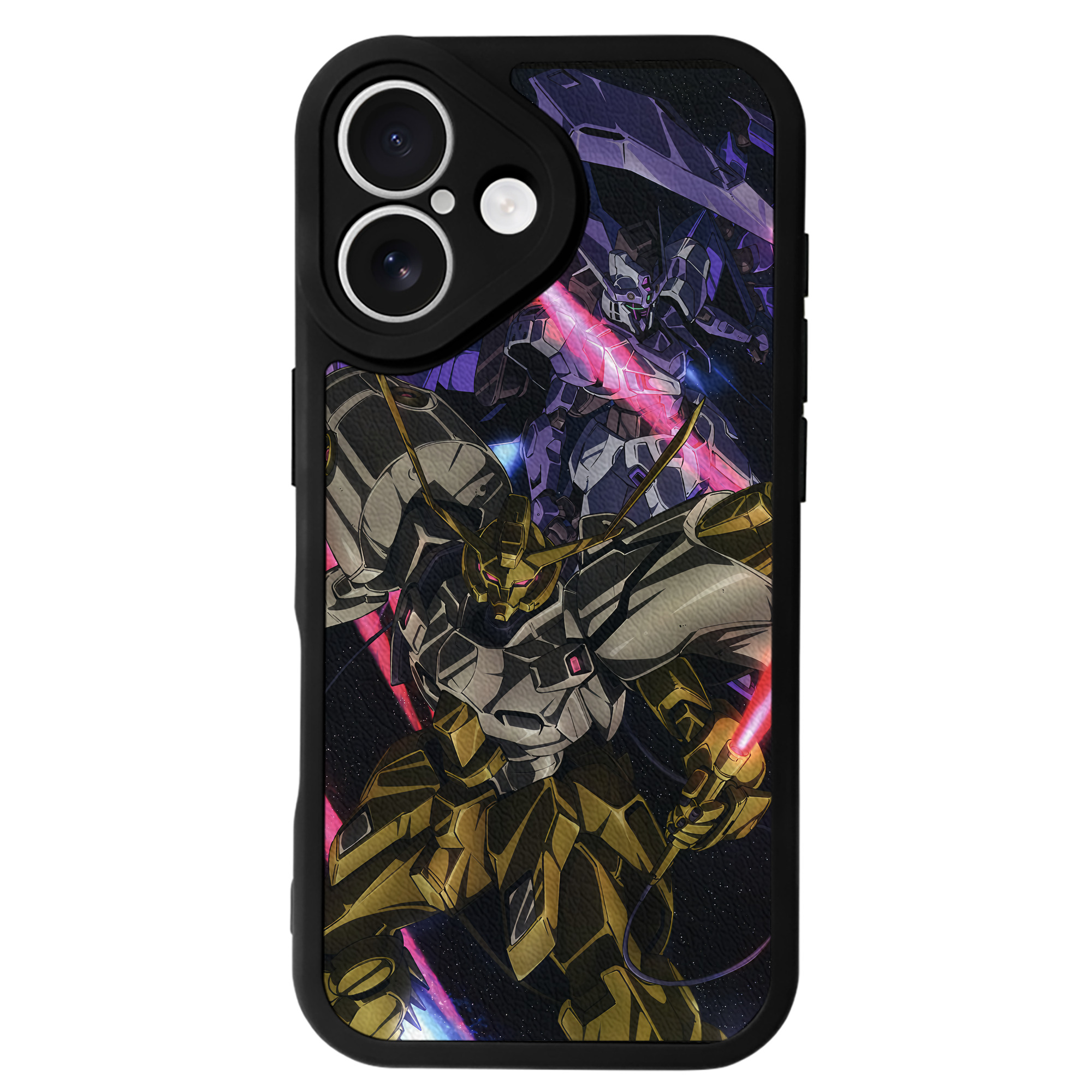 （画像用） 機動戦士ガンダム Mobile Suit Gundam 【iPhone 16シリーズ対応】シリコンスマホケース（レザー調） 材質：シリコン